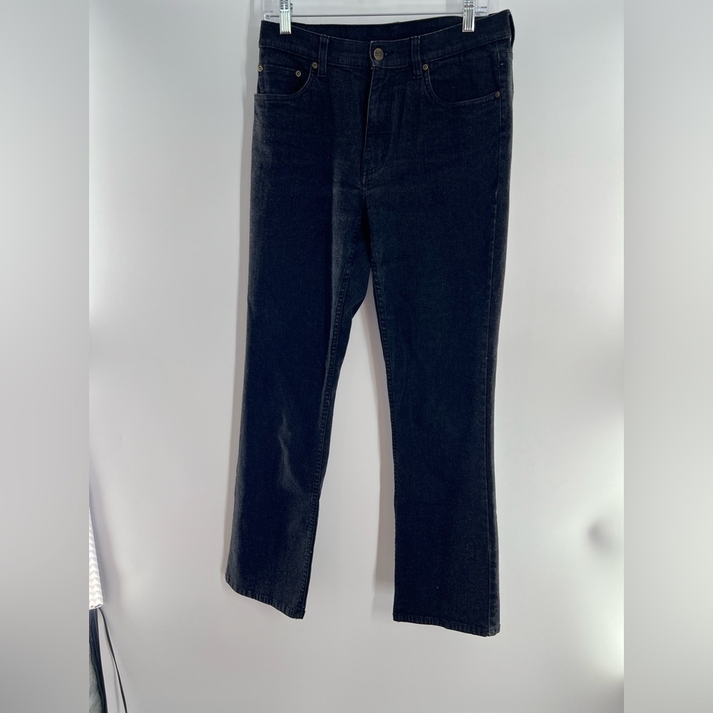 LL BEAN STRAIGHT HIGH RISE BLACK JEANS 10 MEDIUM/TALL STYLE OXK90